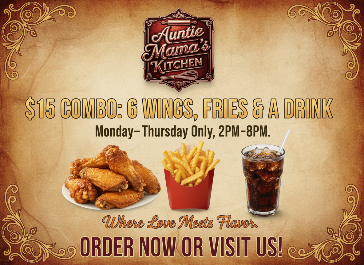 Weekday Wing Combo