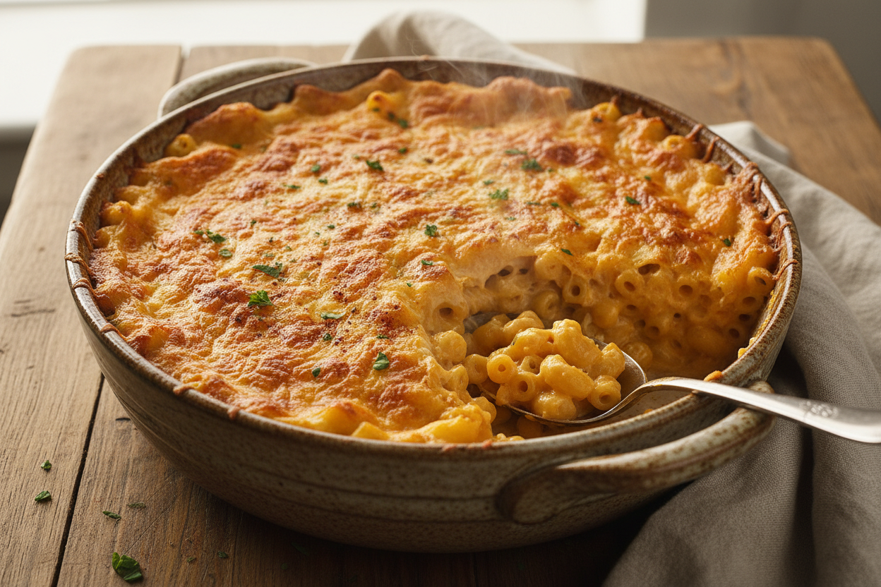 baked southern style mac & cheese add-on side