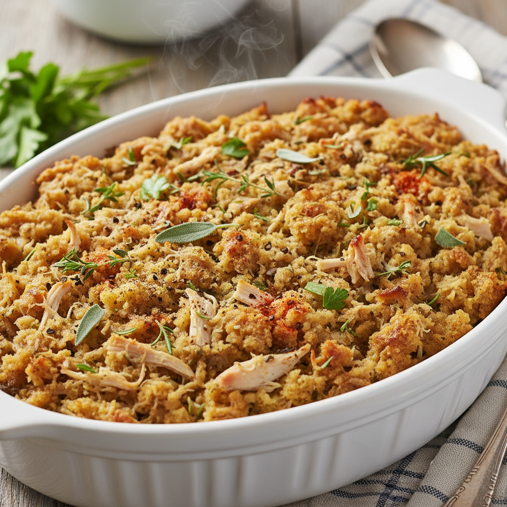 Dressing with Shredded Chicken