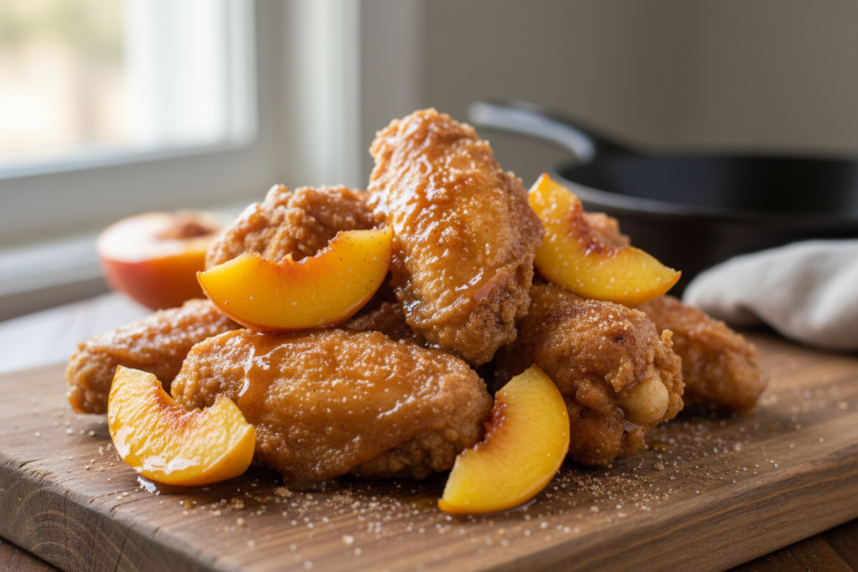 Peach Cobbler wings